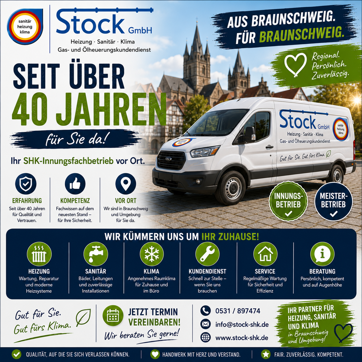Stock GmbH – seit über 40 Jahren Ihr SHK-Innungsfachbetrieb in Braunschweig